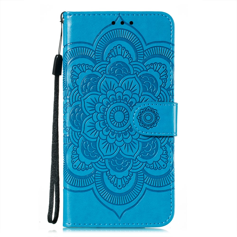  Samsung Galaxy A22 5G - Mandala Plånboksfodral - Blå