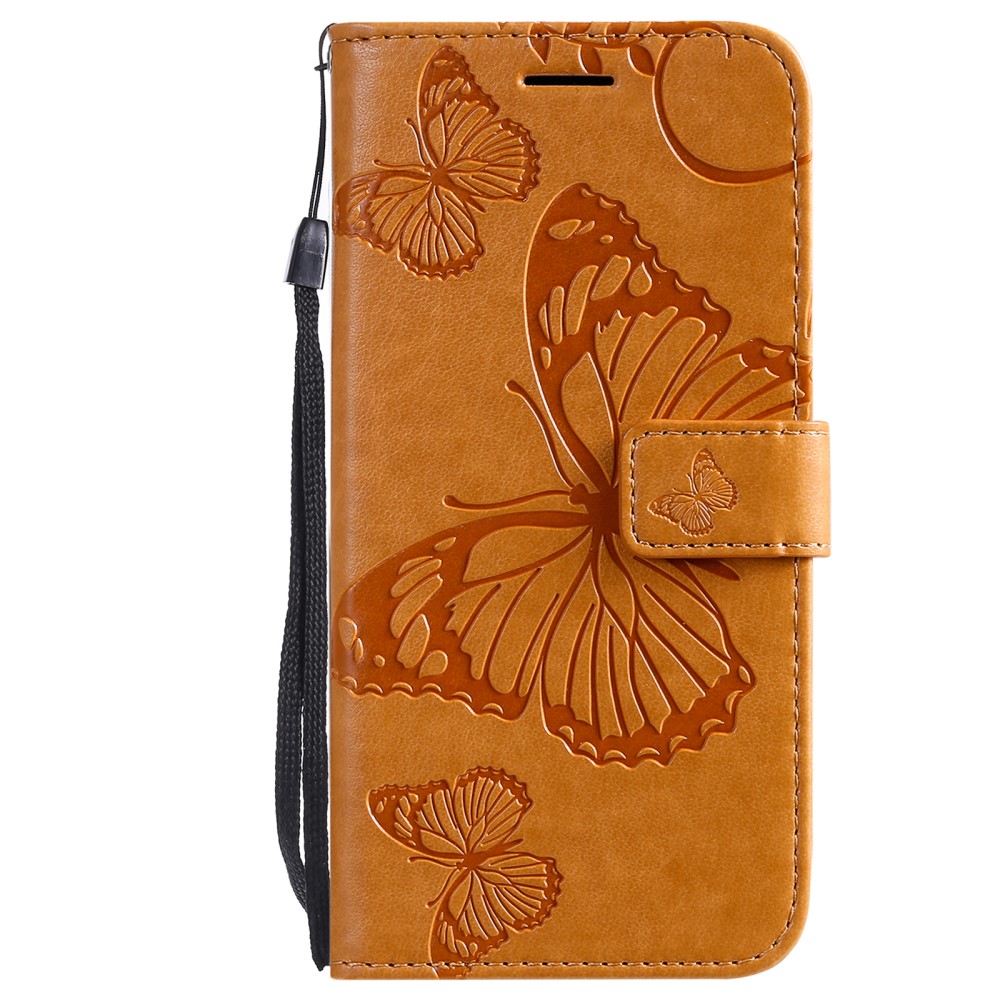  Sony Xperia 1 III - Butterfly Läder Fodral - Gul