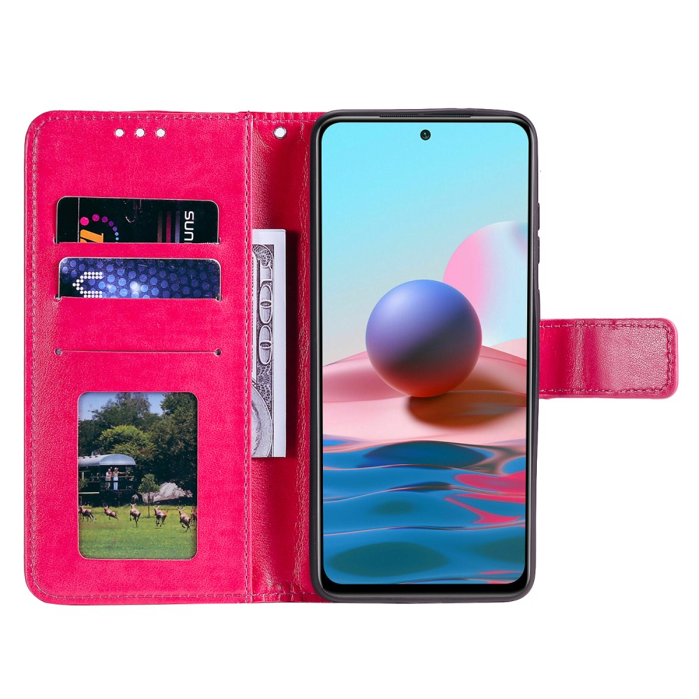  Xiaomi Redmi Note 10S - Mandala Läder Fodral - Röd