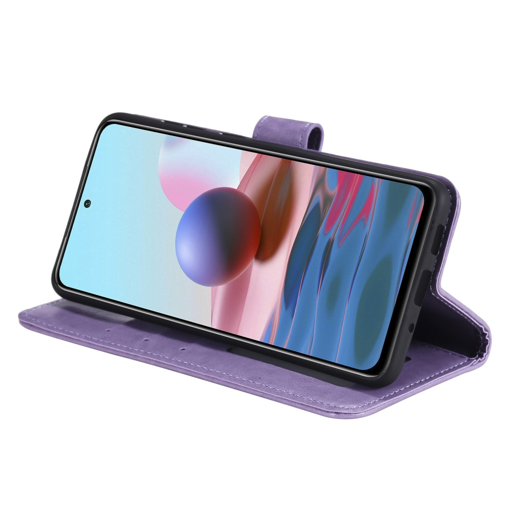  Xiaomi Redmi Note 10S - Mandala Läder Fodral - Lila