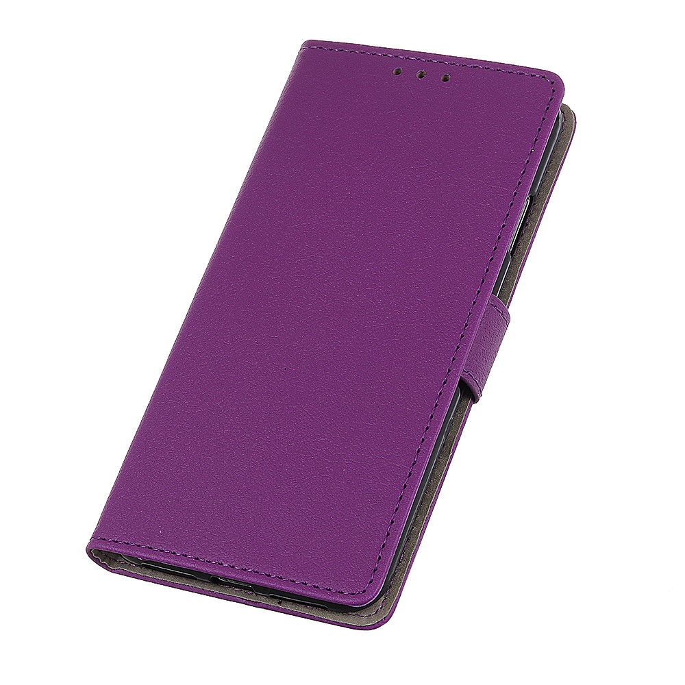  Realme GT 5G - Solid Läder Fodral - Lila