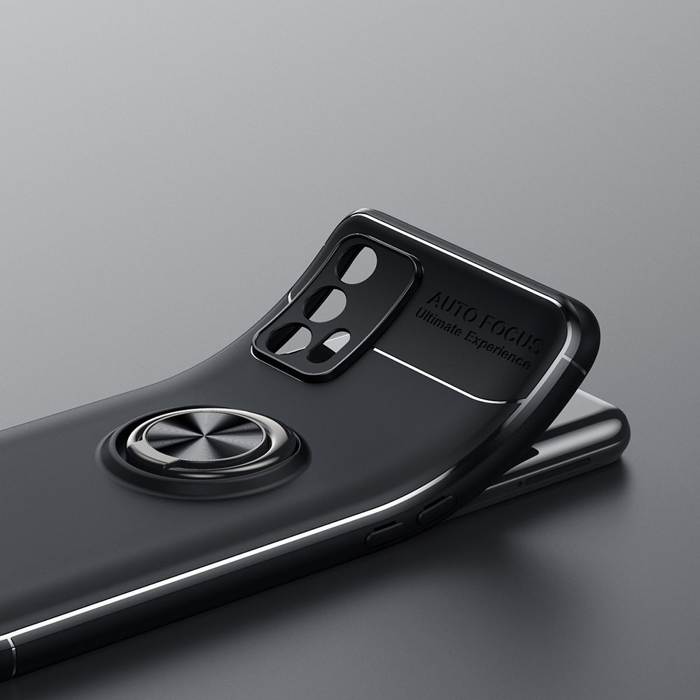  Realme GT 5G - Ring Skal - Svart/Roséguld