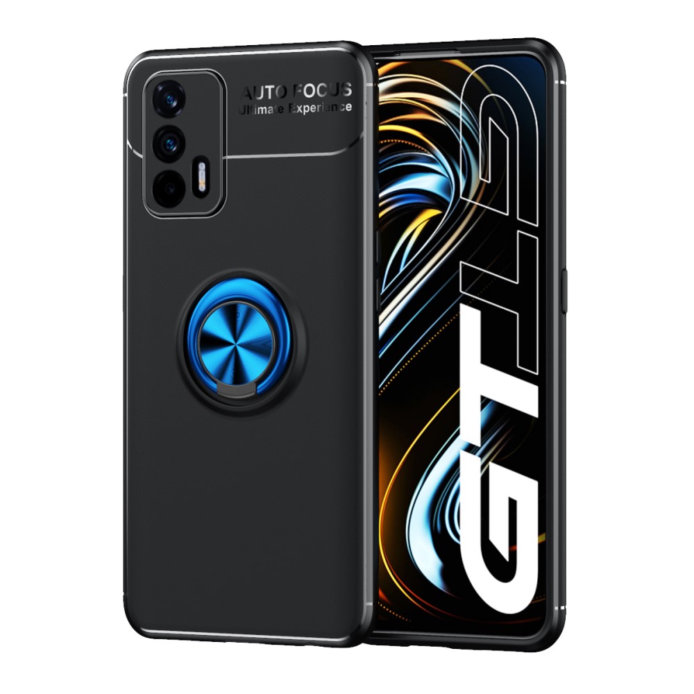  Realme GT 5G - Ring Skal - Svart/Blå