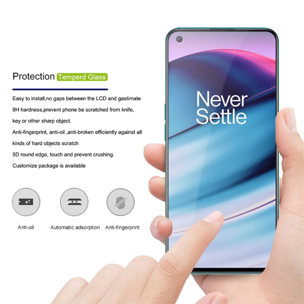 MOCOLO OnePlus Nord CE 5G - MOCOLO Heltäckande Skärmskydd I Härdat Glas