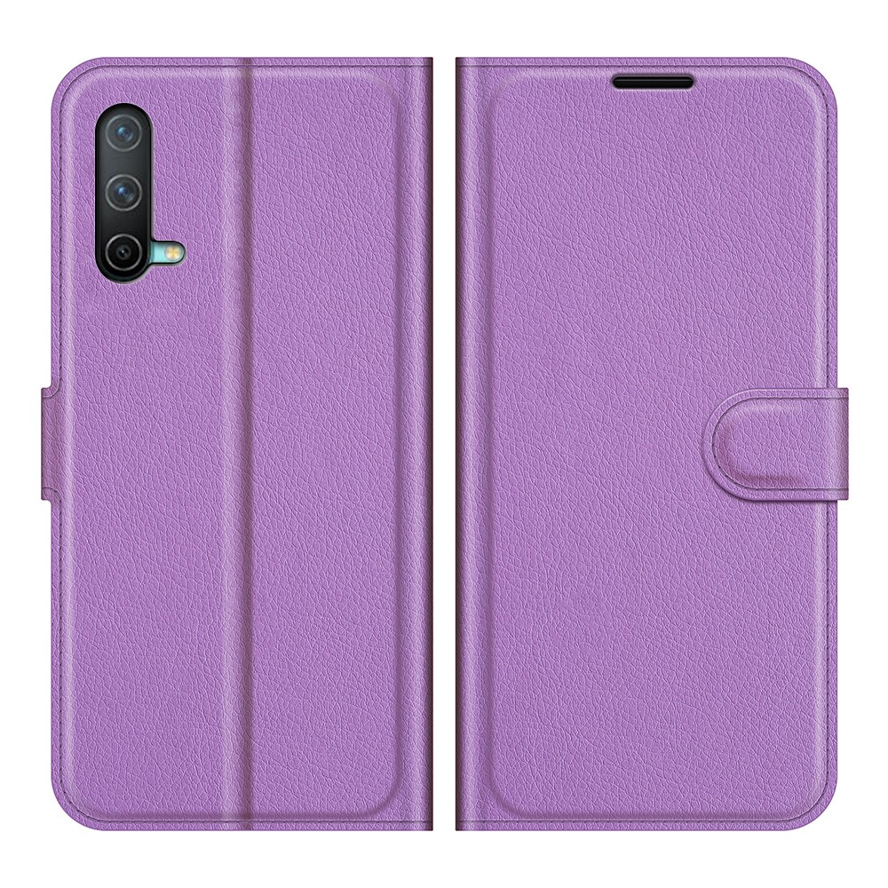  OnePlus Nord CE 5G - Litchi Läder Fodral - Lila