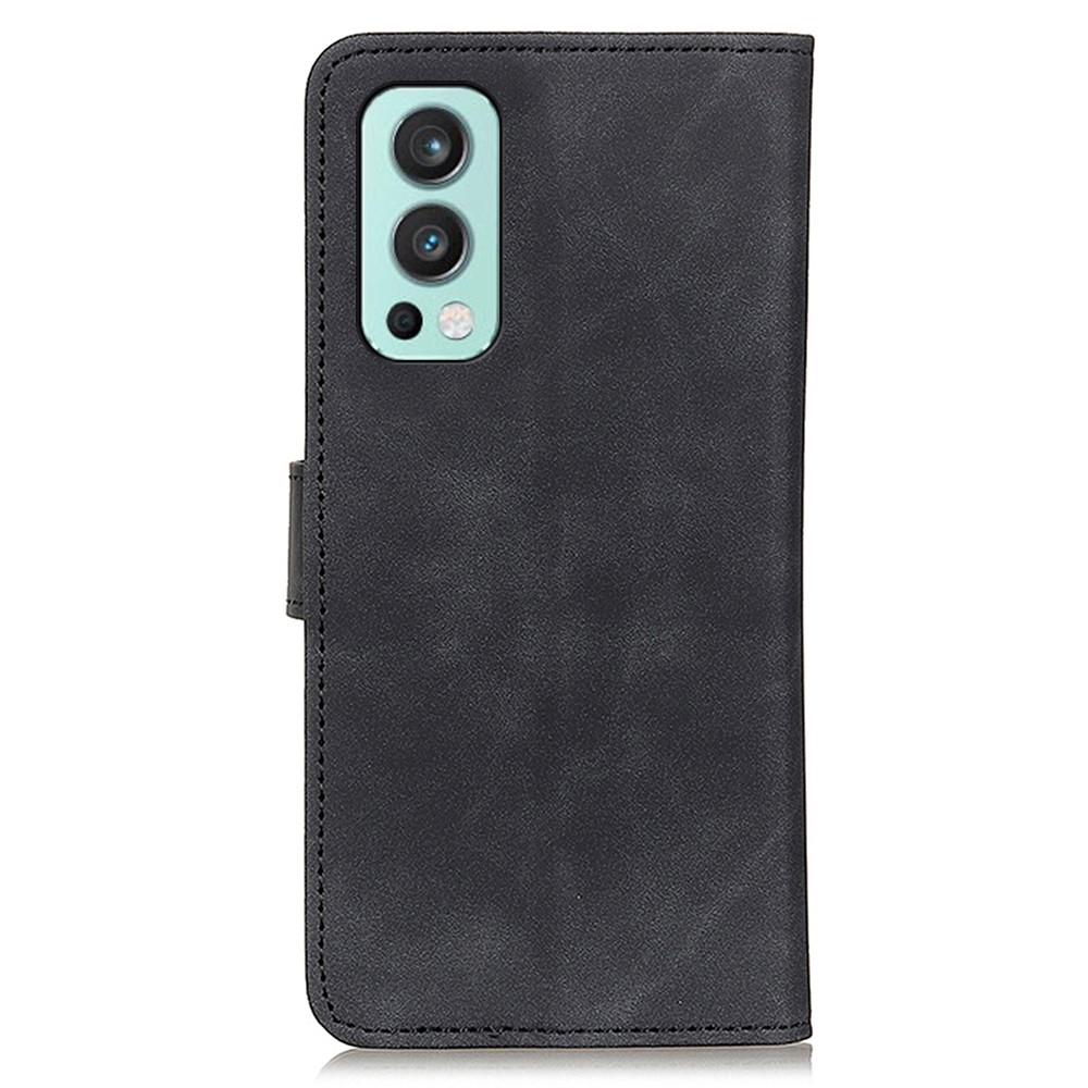 KHAZNEH OnePlus Nord 2 5G - KHAZNEH Retro Läder Fodral - Svart