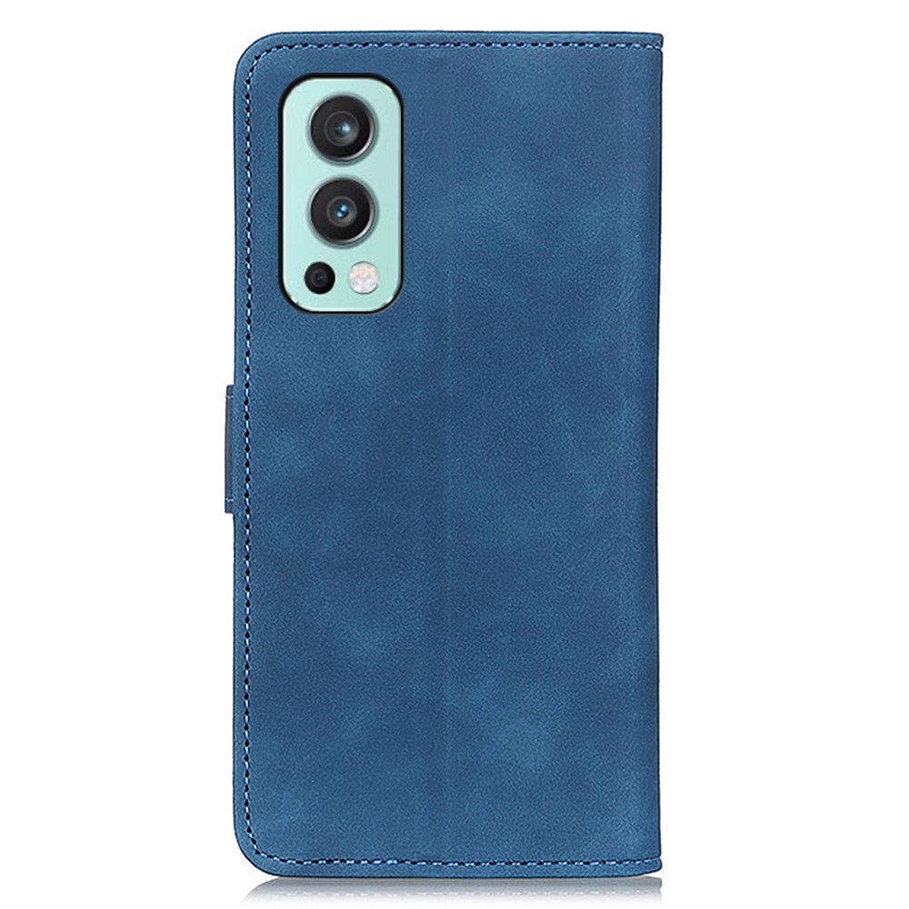 KHAZNEH OnePlus Nord 2 5G - KHAZNEH Retro Läder Fodral - Blå