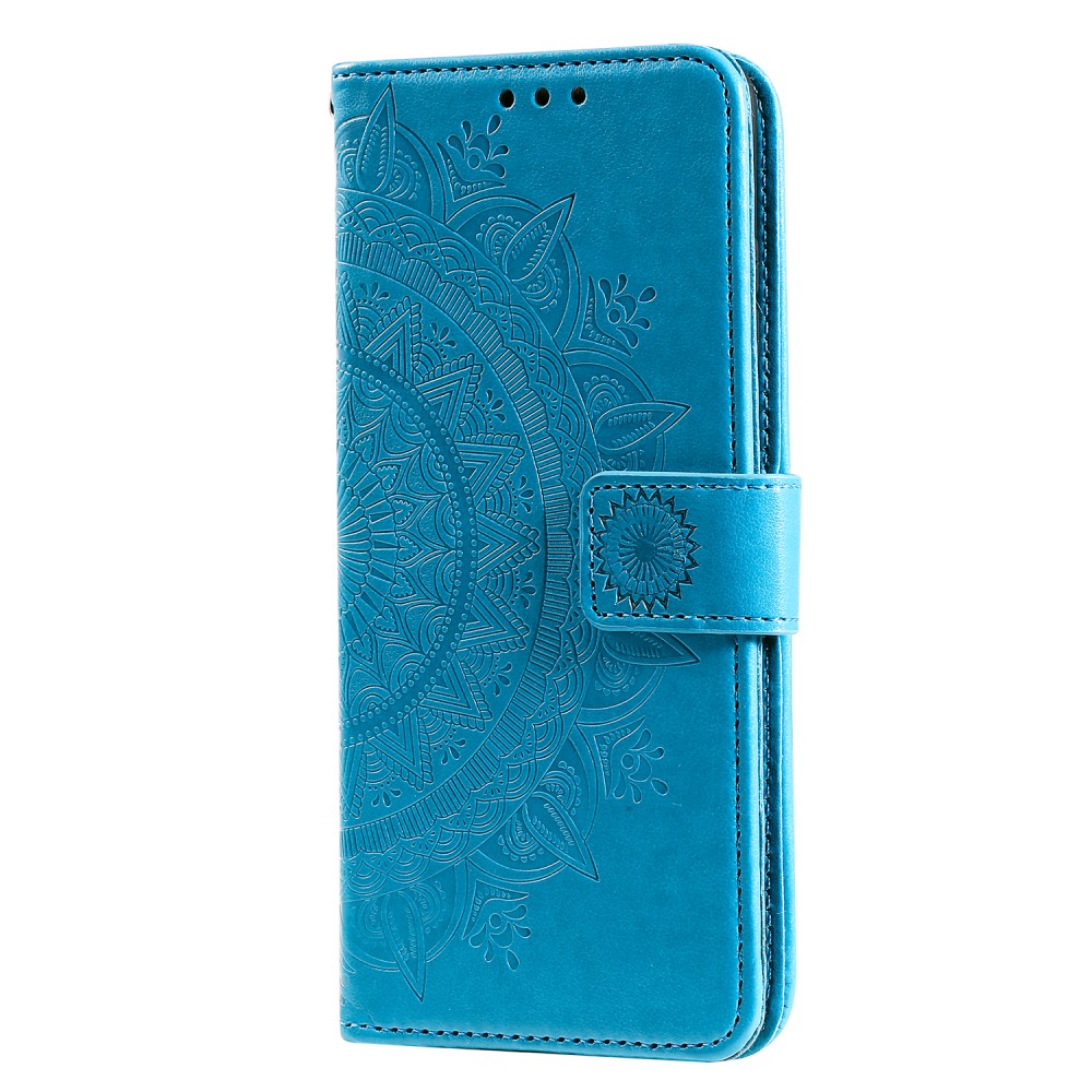  OnePlus Nord 2 5G - Mandala Läder Fodral - Blå