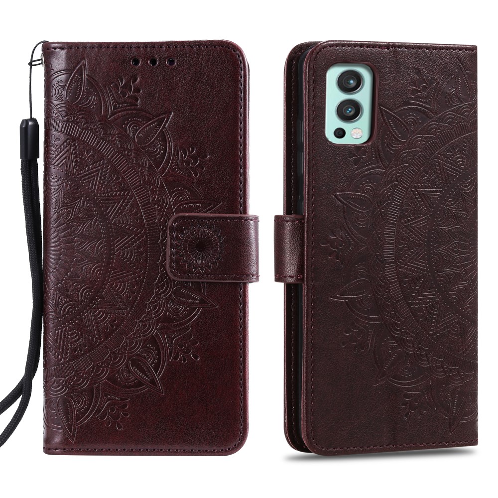  OnePlus Nord 2 5G - Mandala Läder Fodral - Brun
