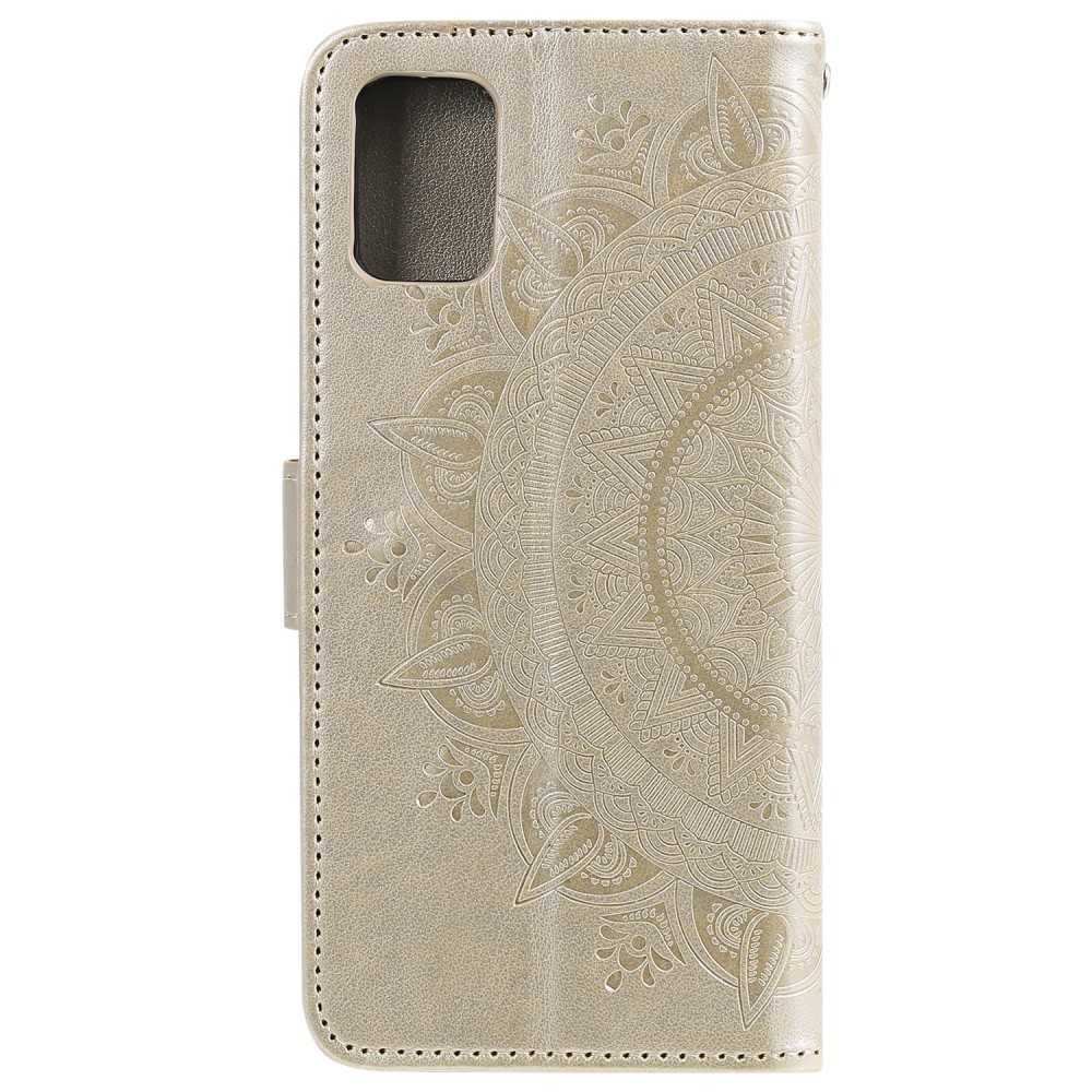  OnePlus Nord 2 5G - Mandala Läder Fodral - Guld