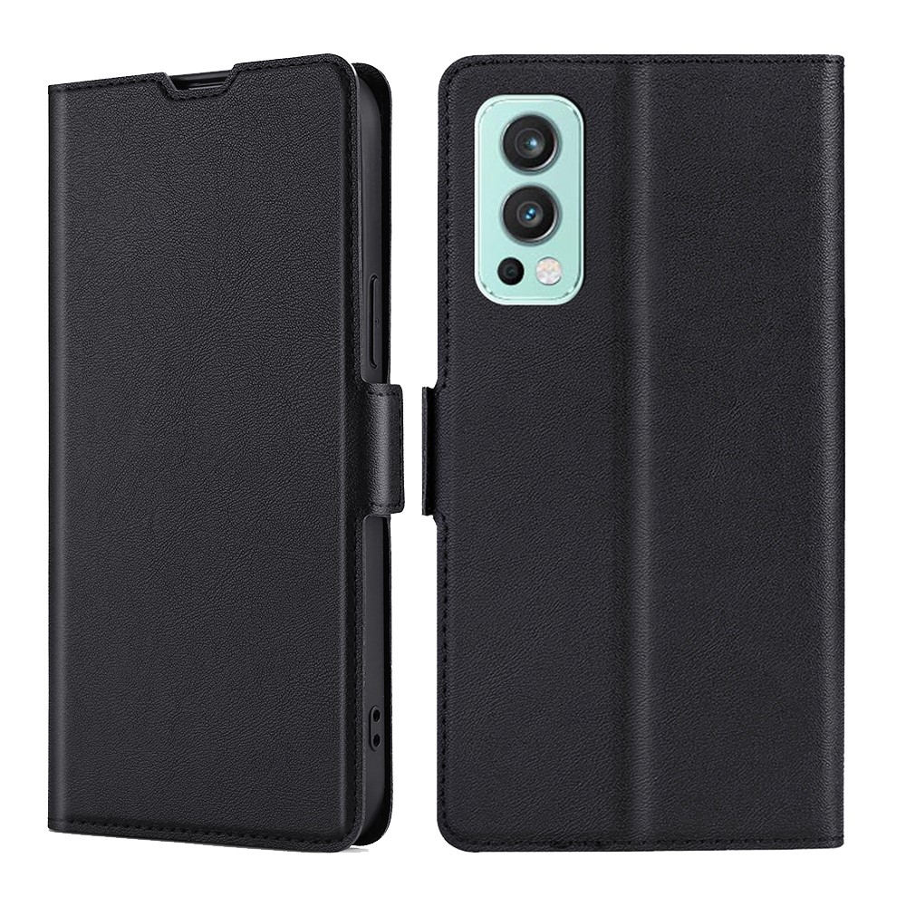  OnePlus Nord 2 5G - Slim Läder Fodral - Svart