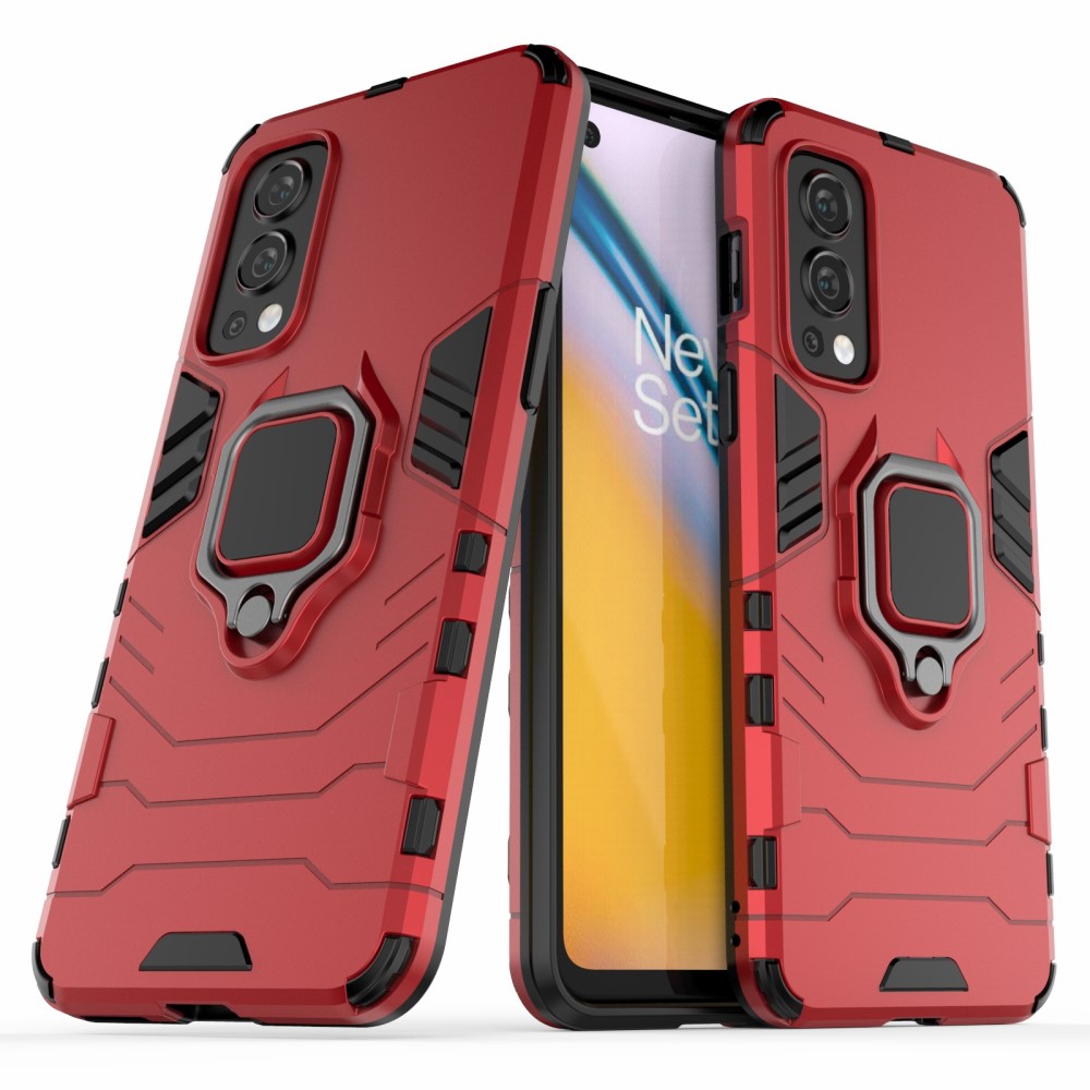  OnePlus Nord 2 5G - Hybrid Ring Skal - Röd
