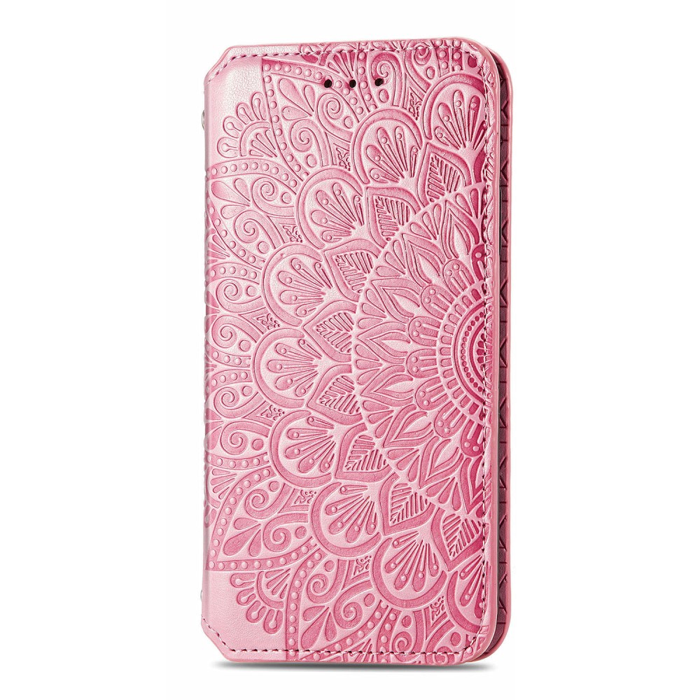  OnePlus Nord 2 5G - Mandala Tryckt Läder Fodral - Rosa