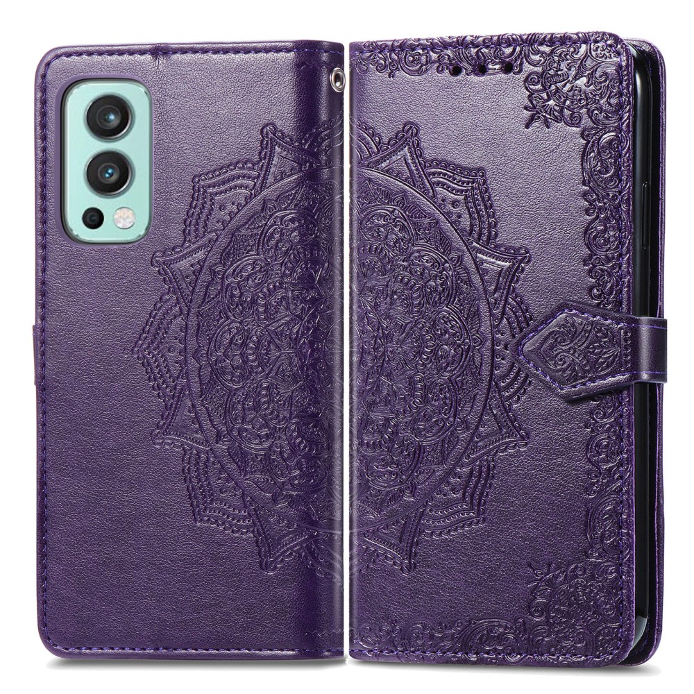  OnePlus Nord 2 5G - Mandala Läder Fodral - Lila