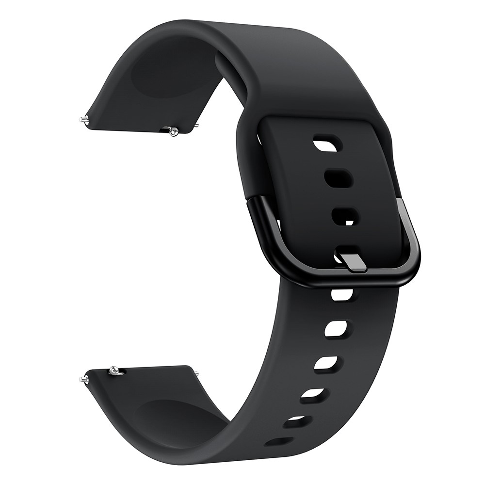  Silikon Armband För Smartwatch (20mm) - Svart