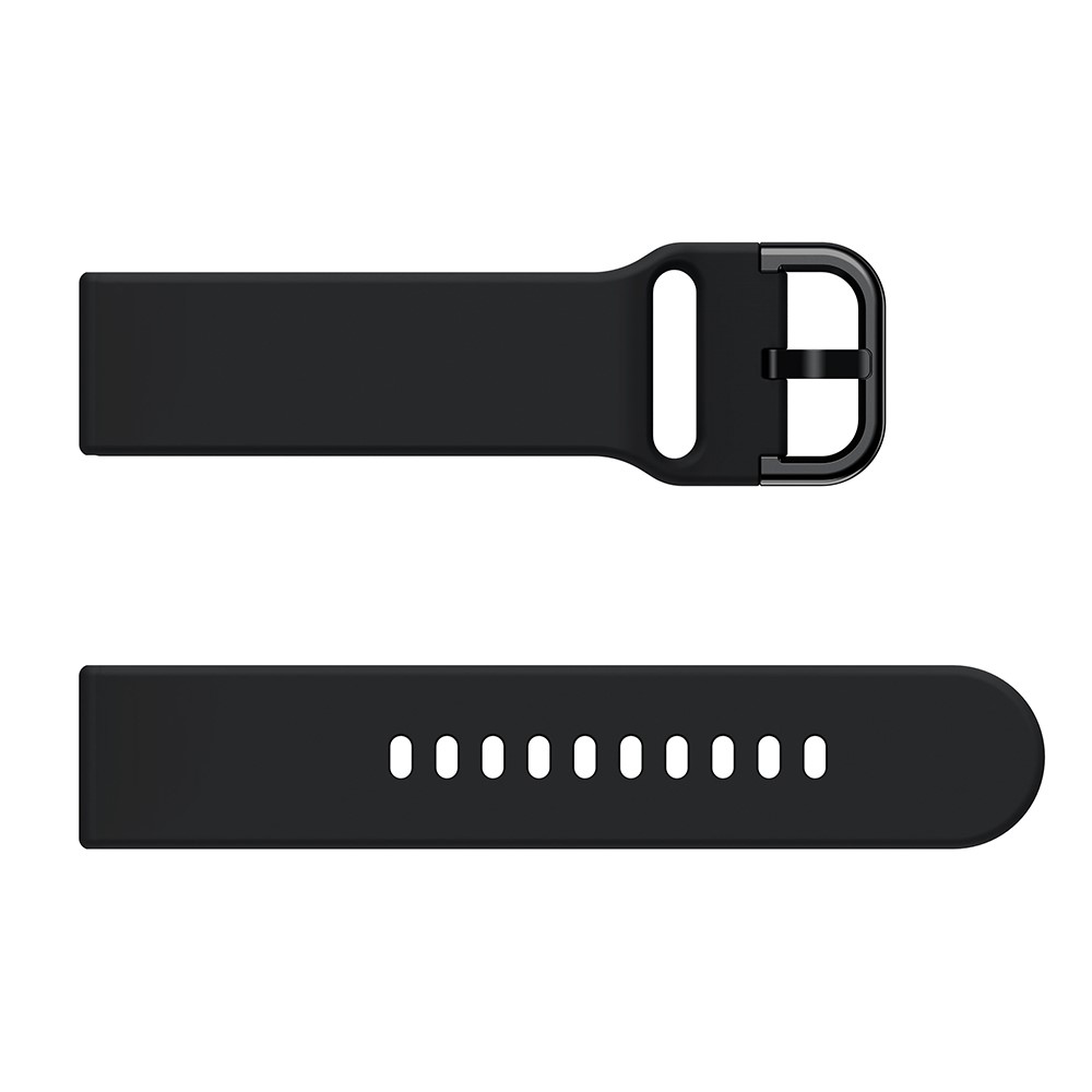  Silikon Armband För Smartwatch (20mm) - Svart
