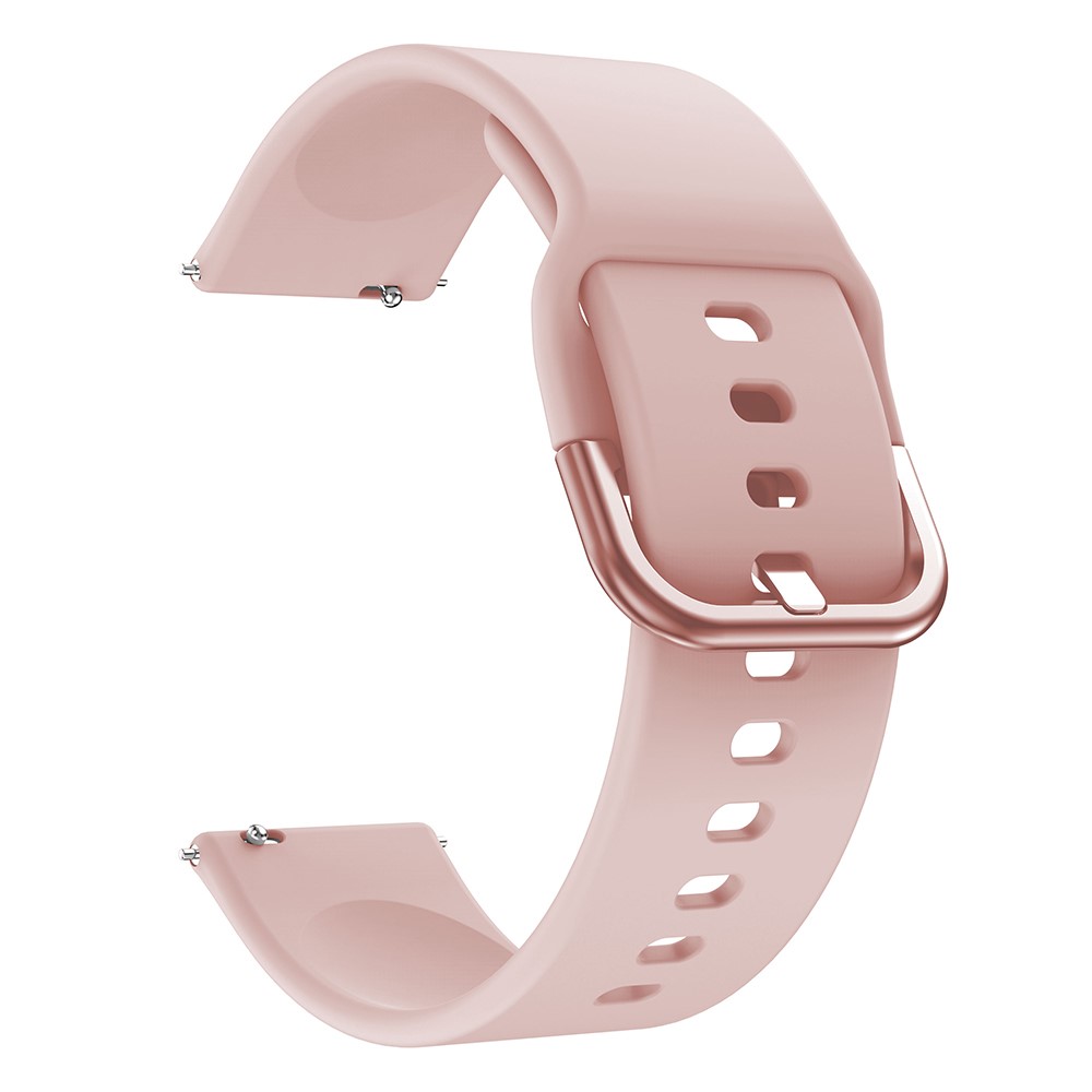  Silikon Armband För Smartwatch (20mm) - Ljus Rosa