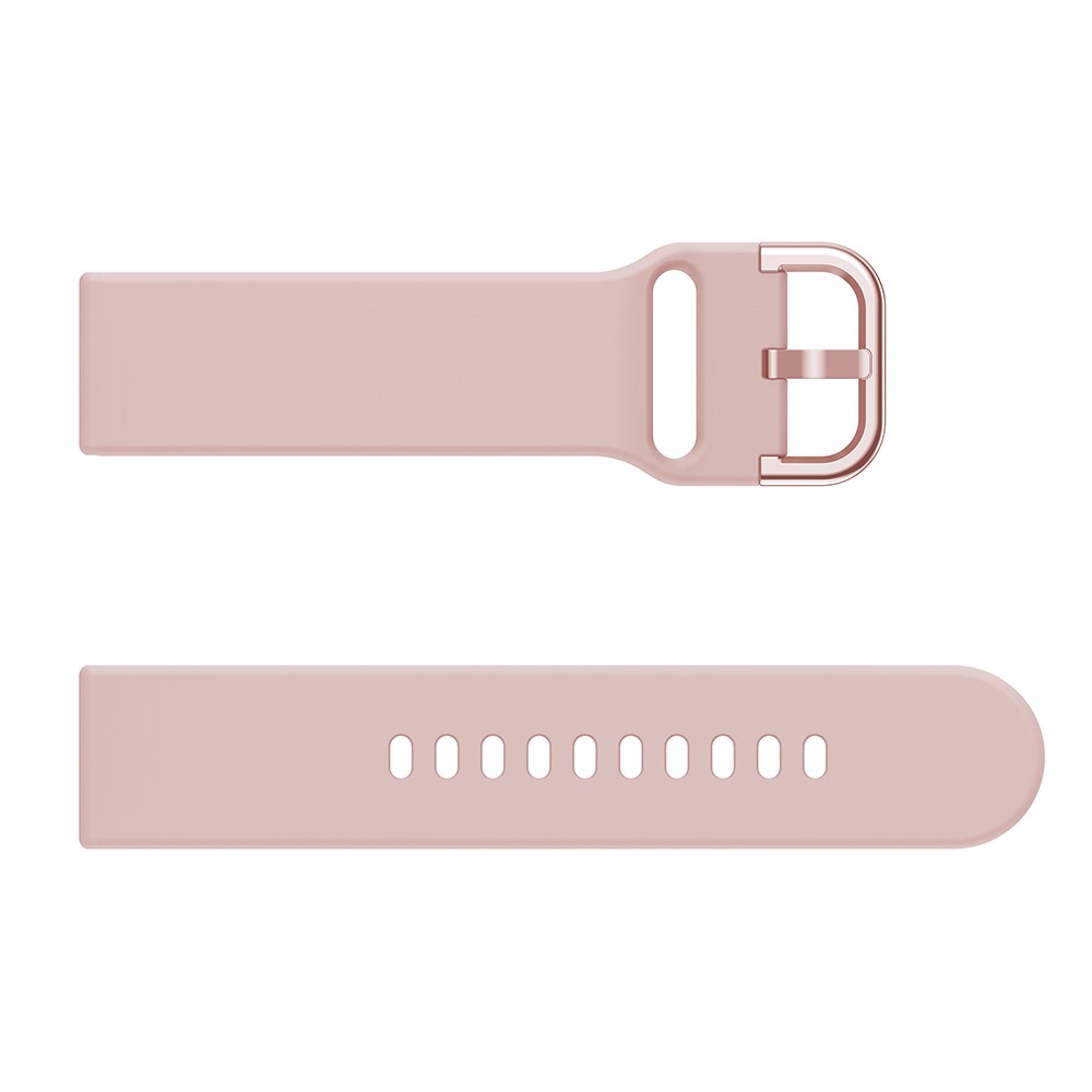  Silikon Armband För Smartwatch (20mm) - Ljus Rosa