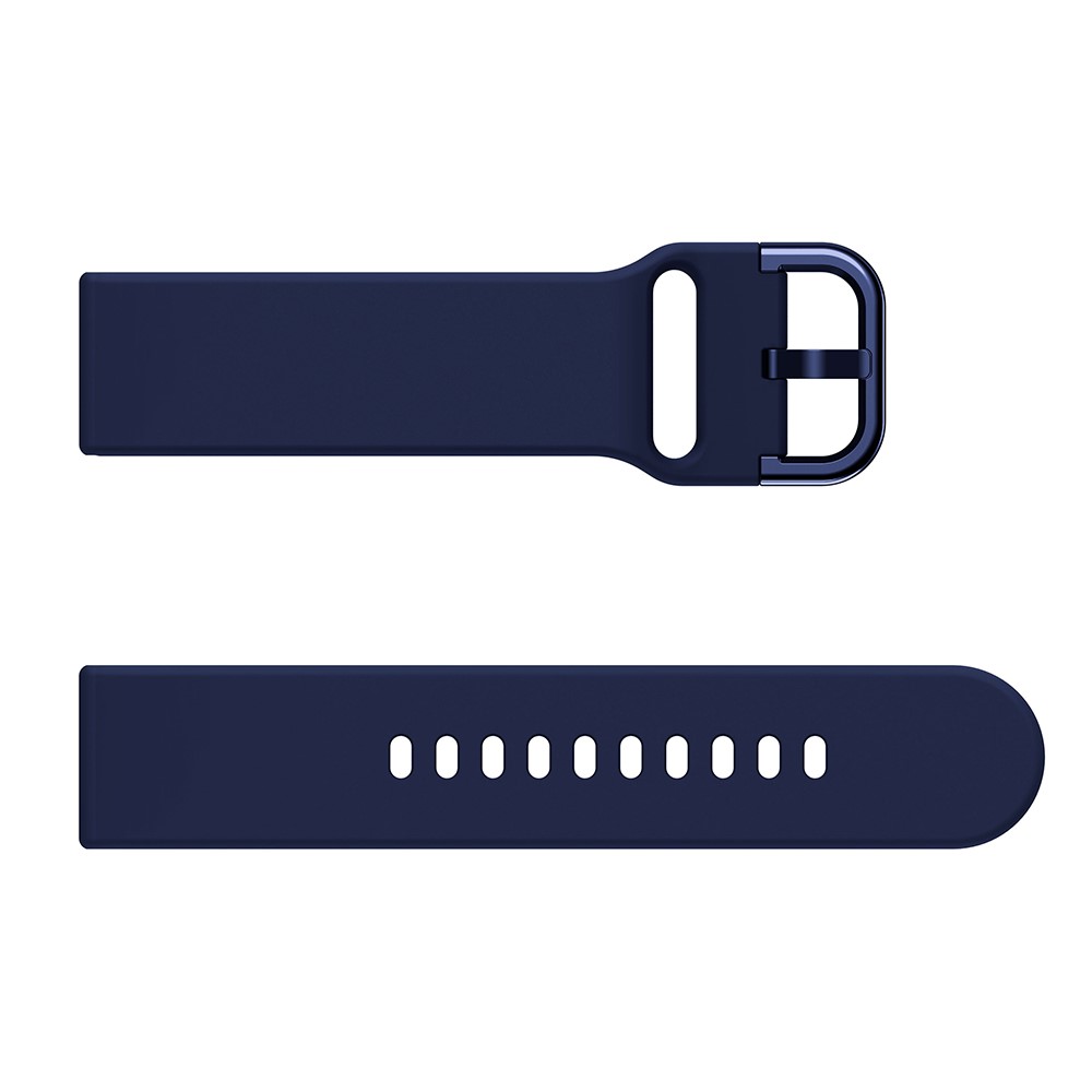  Silikon Armband För Smartwatch (20mm) - Mörk Blå