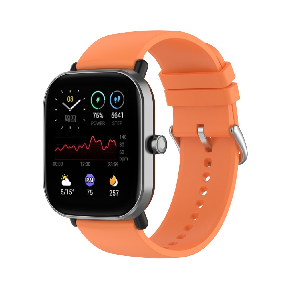  Silikon Armband För Smartwatch (20 mm) - Peach