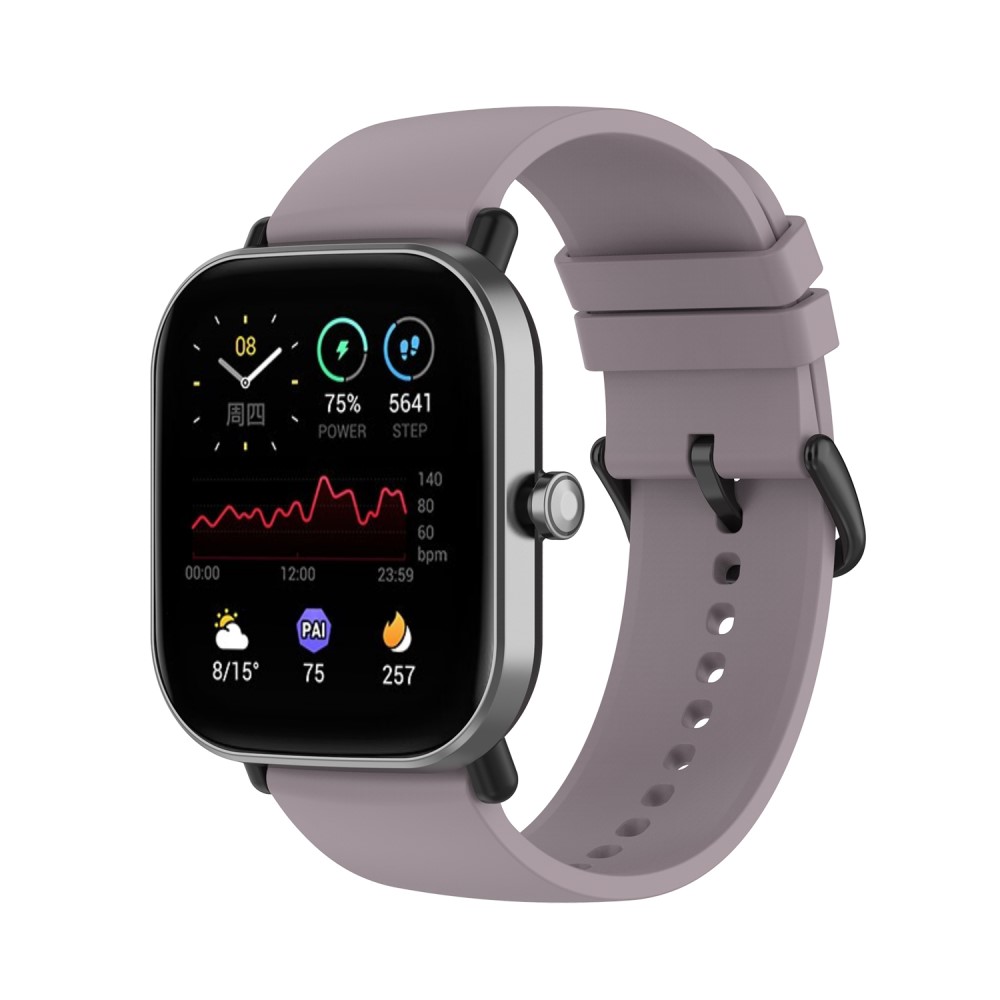  Silikon Armband För Smartwatch (20 mm) - Violett