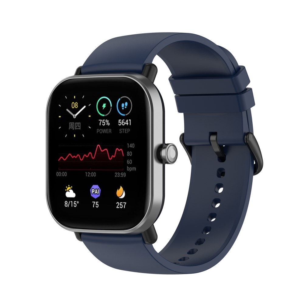  Silikon Armband För Smartwatch (20 mm) - Midnight Blue