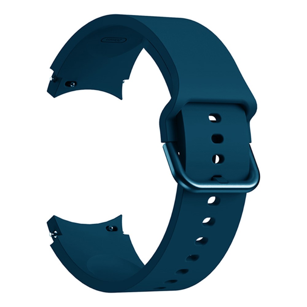  Silikon Armband För Galaxy Watch 4/5/5 Pro/6/7/FE Mörk Blå