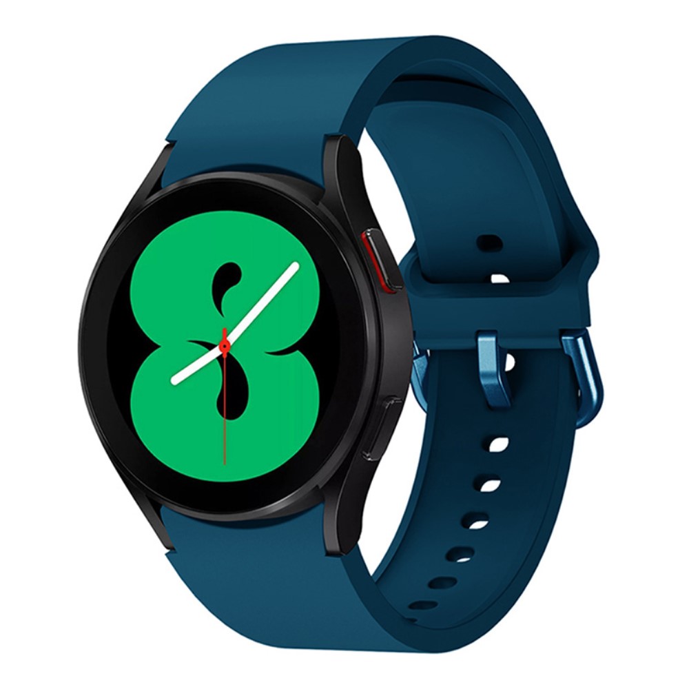  Silikon Armband För Galaxy Watch 4/5/5 Pro/6/7/FE Mörk Blå