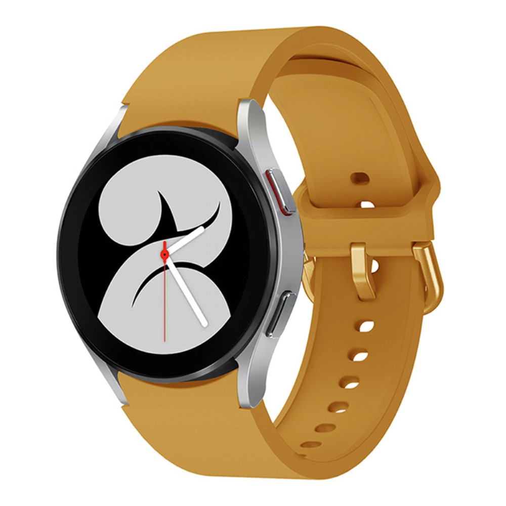  Silikon Armband För Galaxy Watch 4/5/5 Pro/6/7/FE Gul