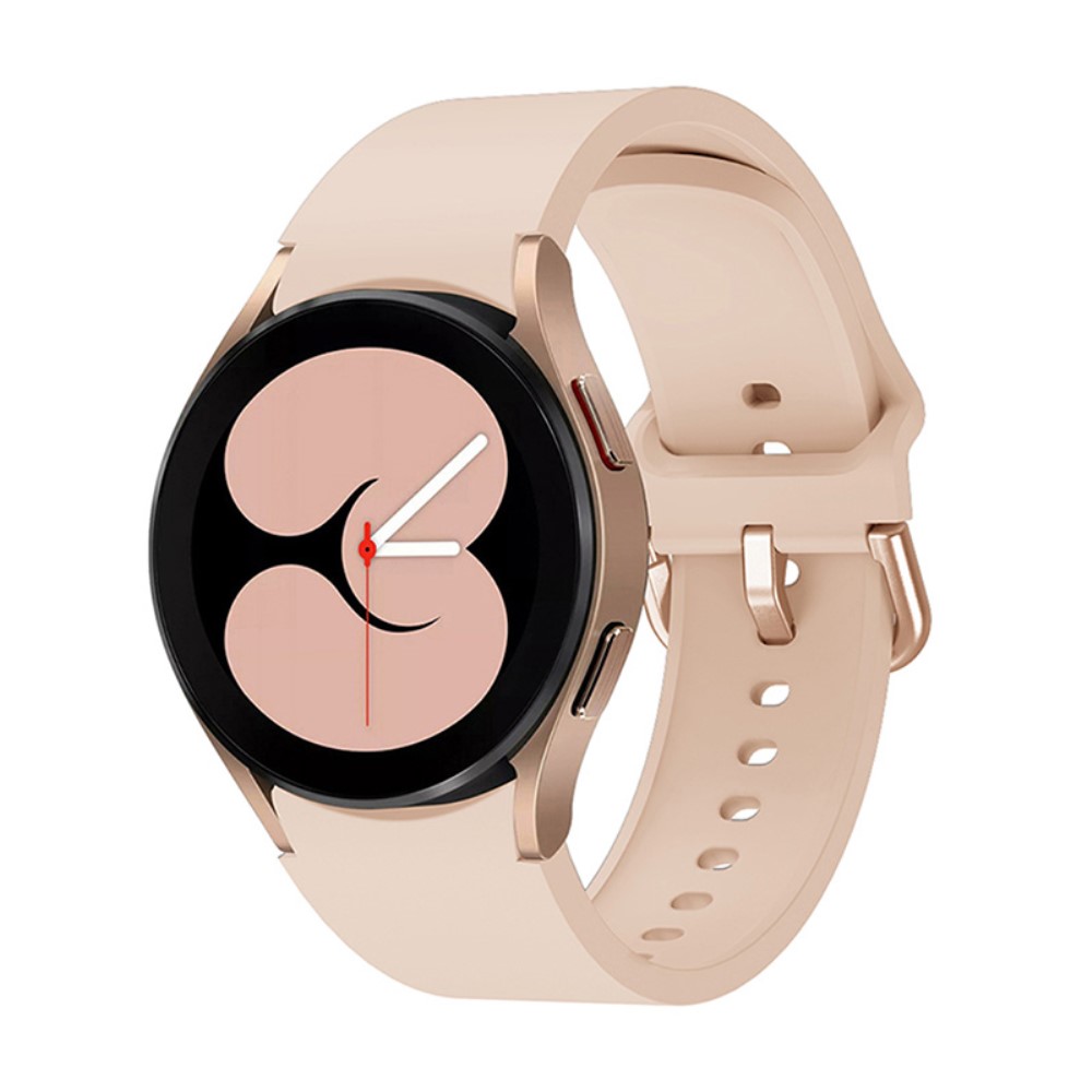  Silikon Armband För Galaxy Watch 4/5/5 Pro/6/7/FE Ljus Rosa