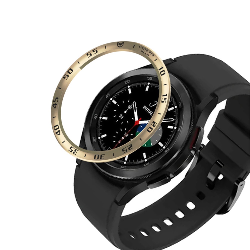  Bezel Skyddande Ring Galaxy Watch4 Classic 46mm - Guld/Svart