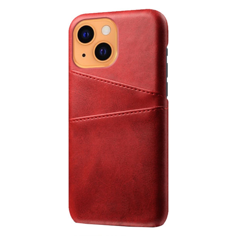 KSQ iPhone 13 - KSQ Skal Med Kortfack - Röd