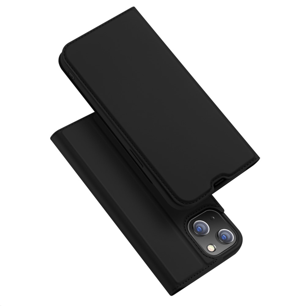 DUX DUCIS iPhone 13 - DUX DUCIS Skin Pro Läder Fodral - Svart