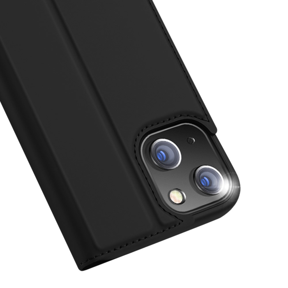 DUX DUCIS iPhone 13 - DUX DUCIS Skin Pro Läder Fodral - Svart
