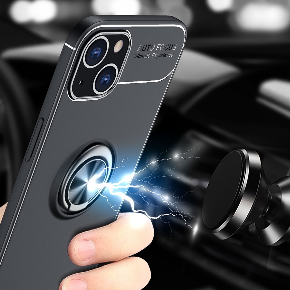  iPhone 13 - Ring Skal - Svart/Blå