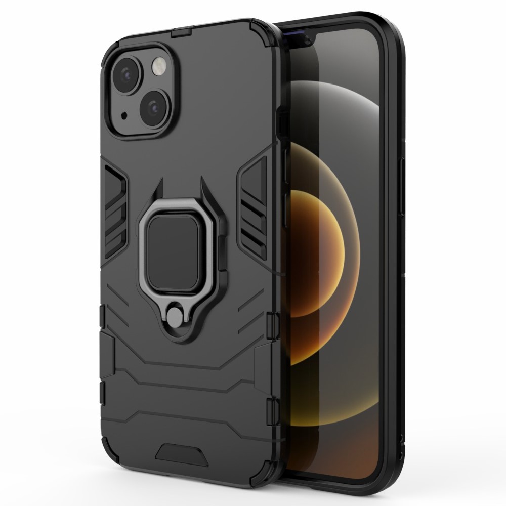  iPhone 13 - Hybrid Ring Skal - Svart