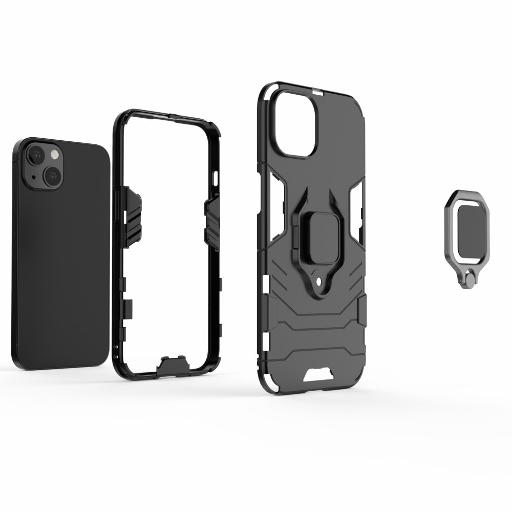  iPhone 13 - Hybrid Ring Skal - Navy Blue