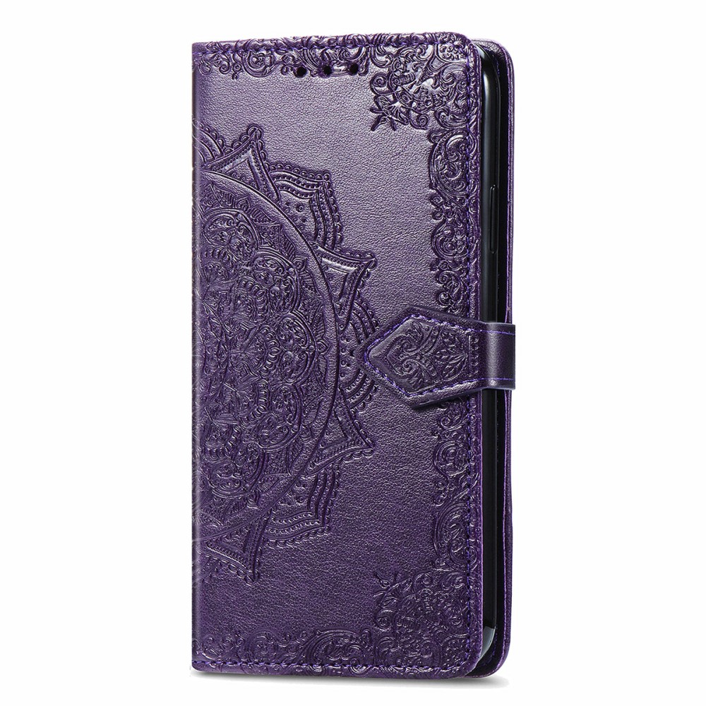 iPhone 13 - Mandala Läder Fodral - Lila