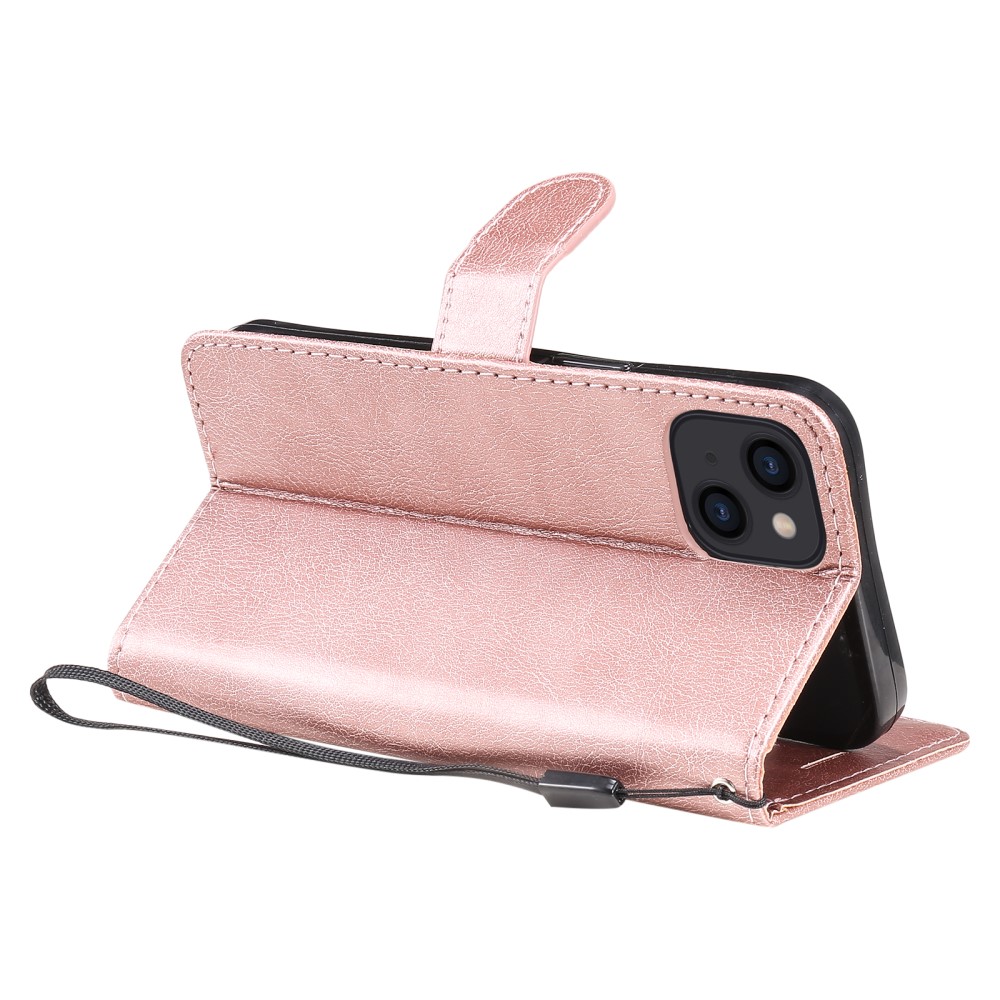  iPhone 13 - Solid Plånboksfodral - Roséguld