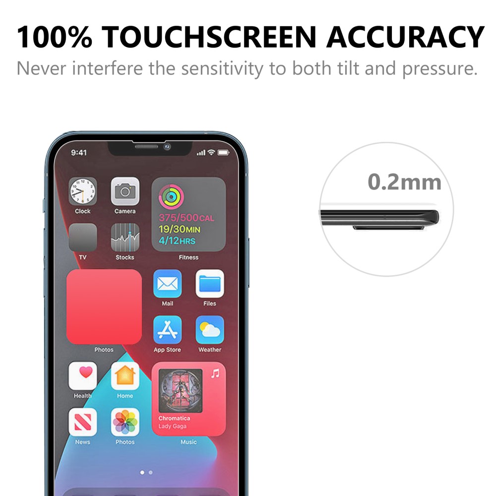  iPhone 14 / 13 / 13 Pro - 2-PACK Skärmskydd I Härdat Glas