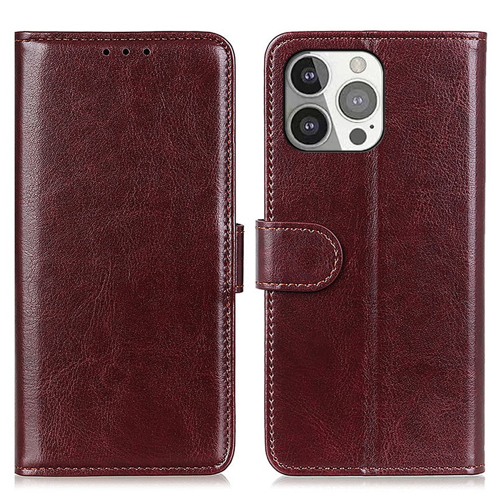  iPhone 13 Pro - Vintage Läder Fodral - Brun