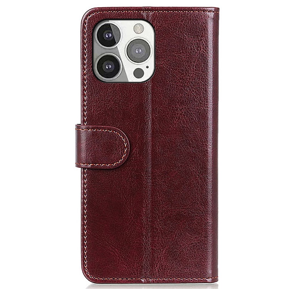  iPhone 13 Pro - Vintage Läder Fodral - Brun