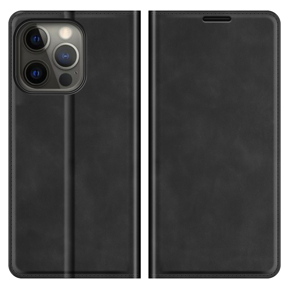  iPhone 13 Pro - Skin Touch Flip Fodral - Svart