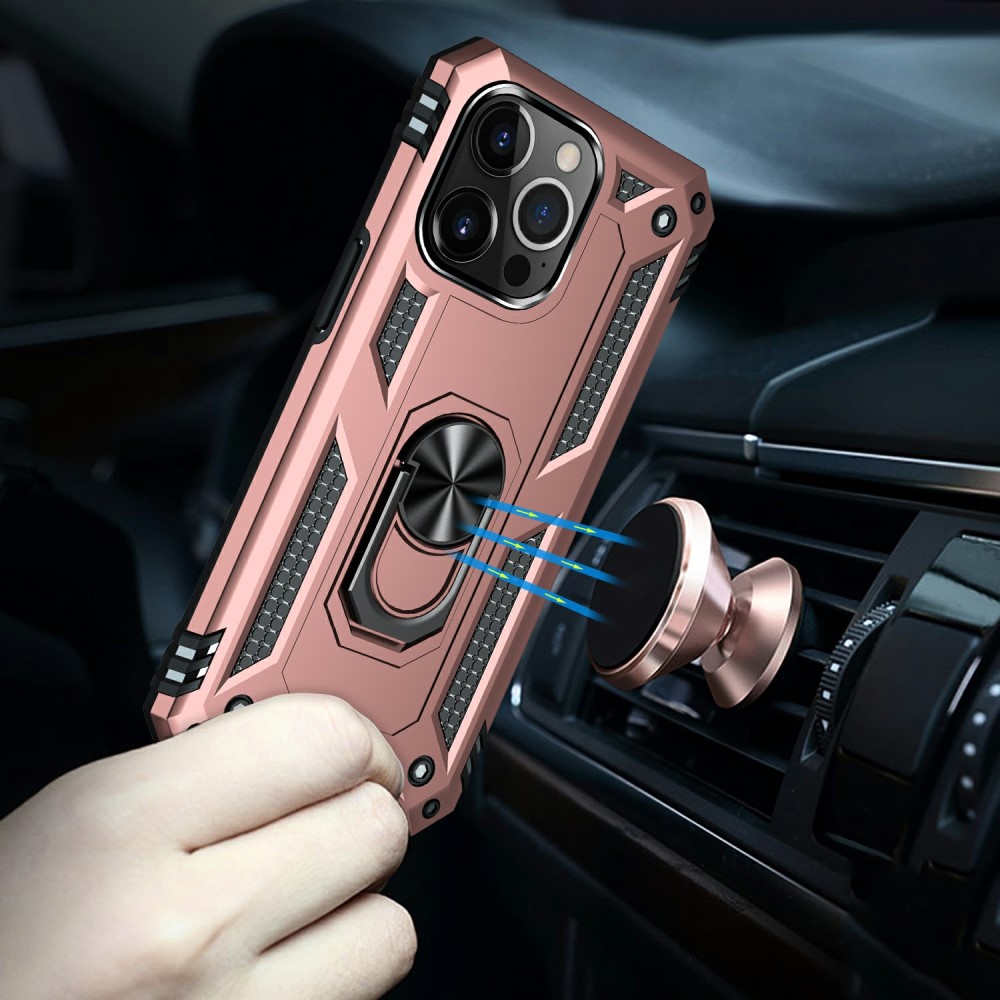  iPhone 13 Pro - Hybrid Ring Skal - Roséguld