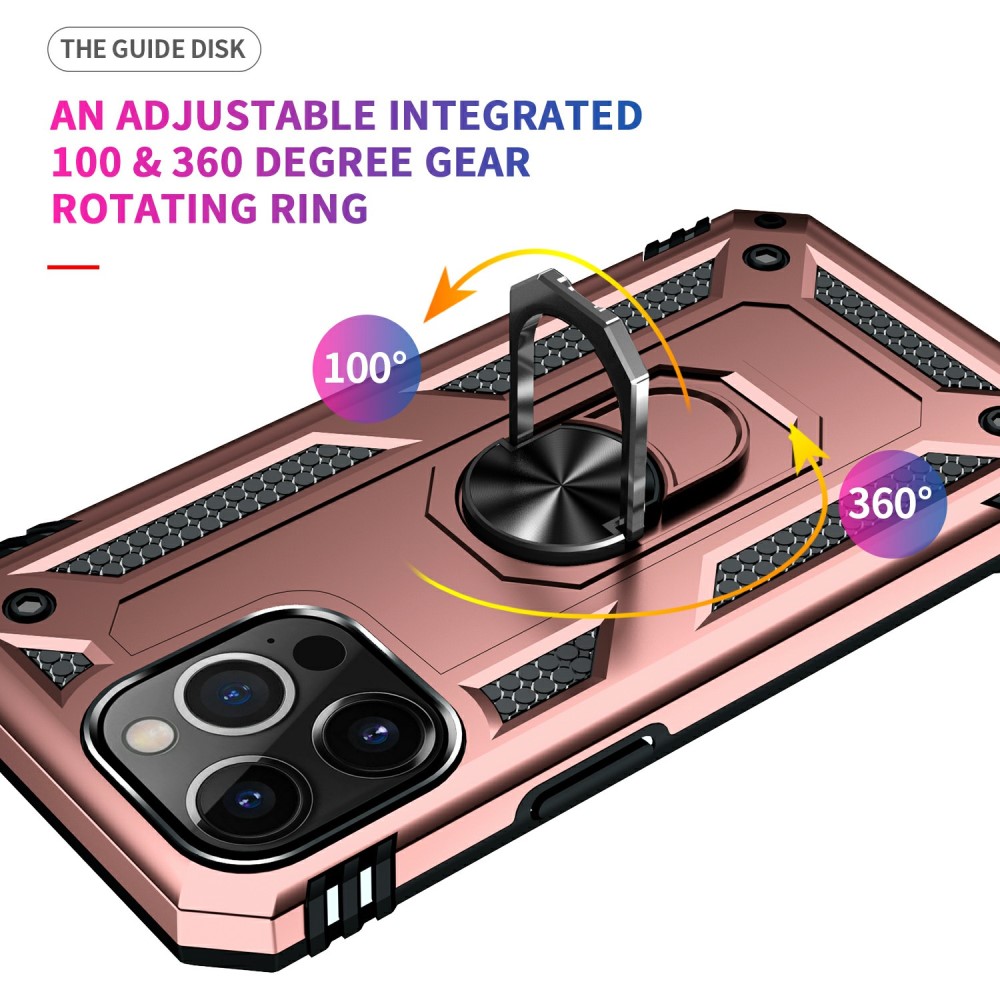  iPhone 13 Pro - Hybrid Ring Skal - Roséguld