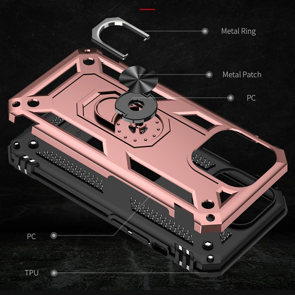  iPhone 13 Pro - Hybrid Ring Skal - Roséguld