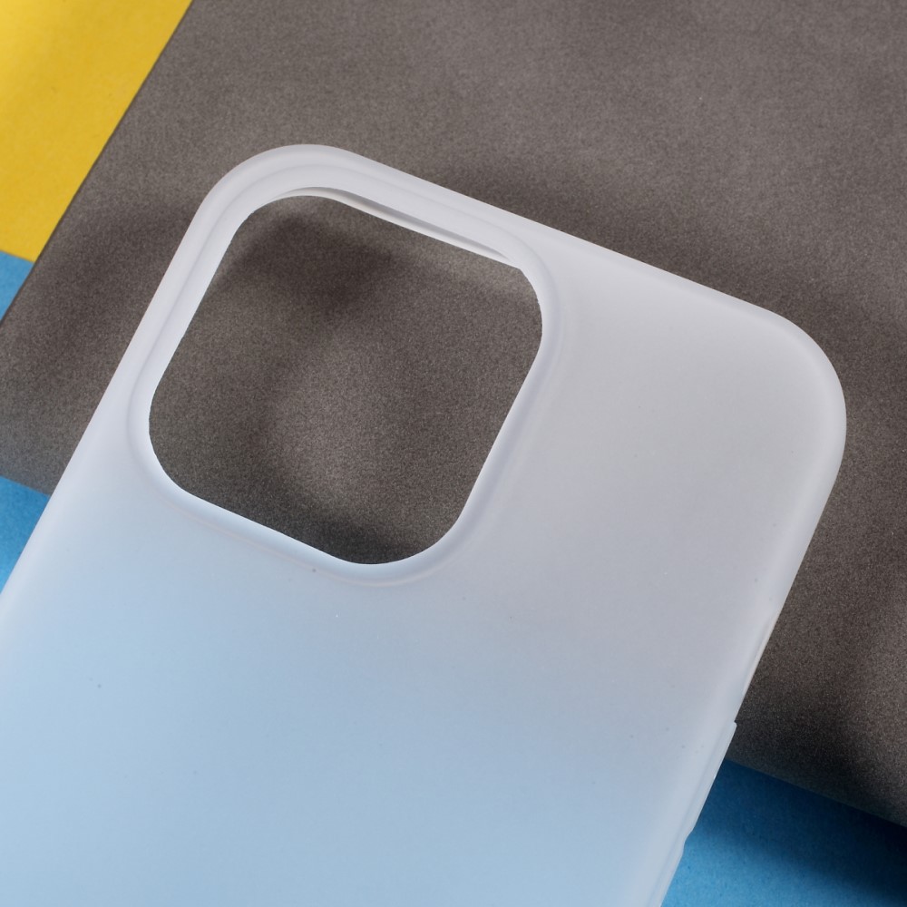  iPhone 13 Pro - Matt TPU Skal - Vit