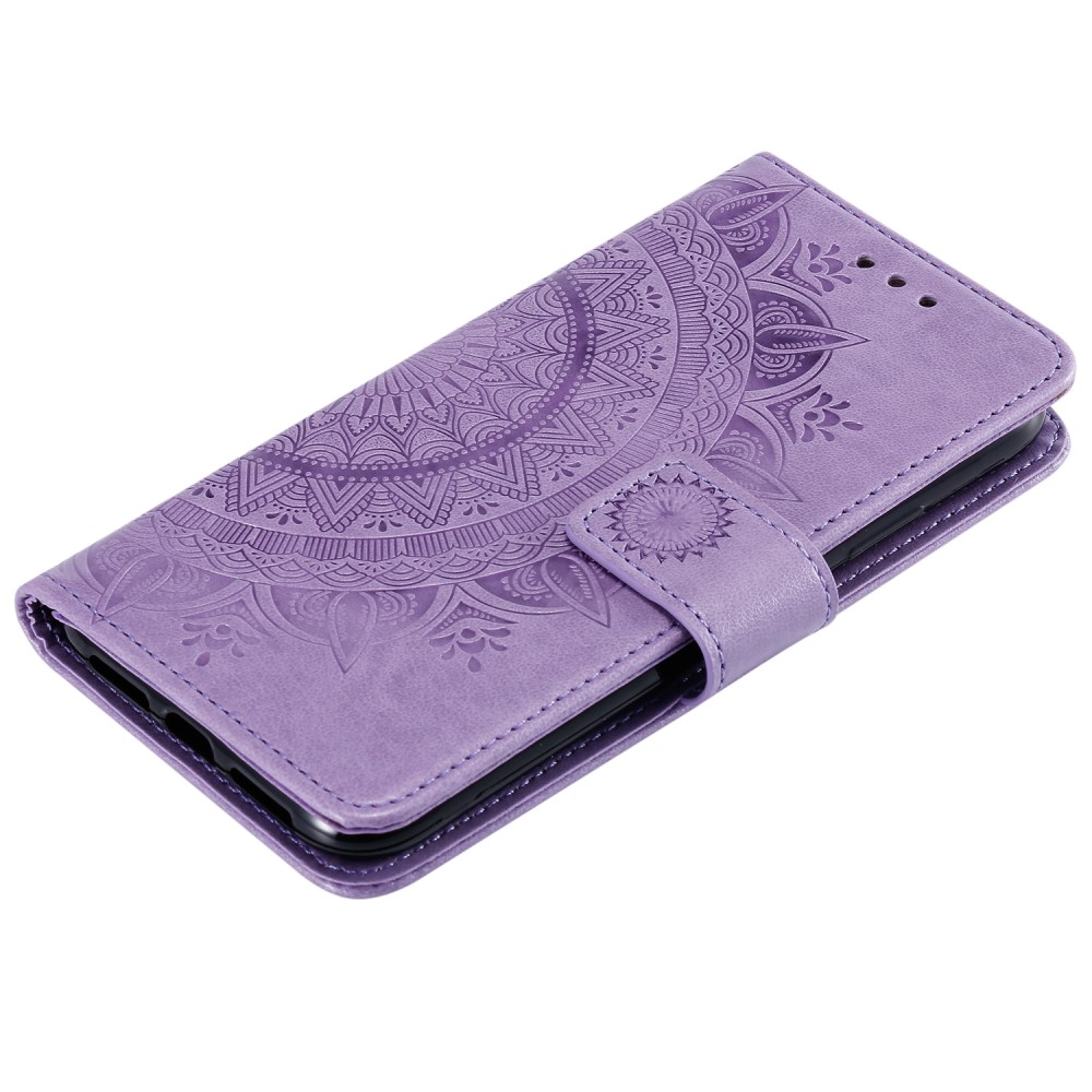  iPhone 13 Pro - Mandala Läder Fodral - Lila