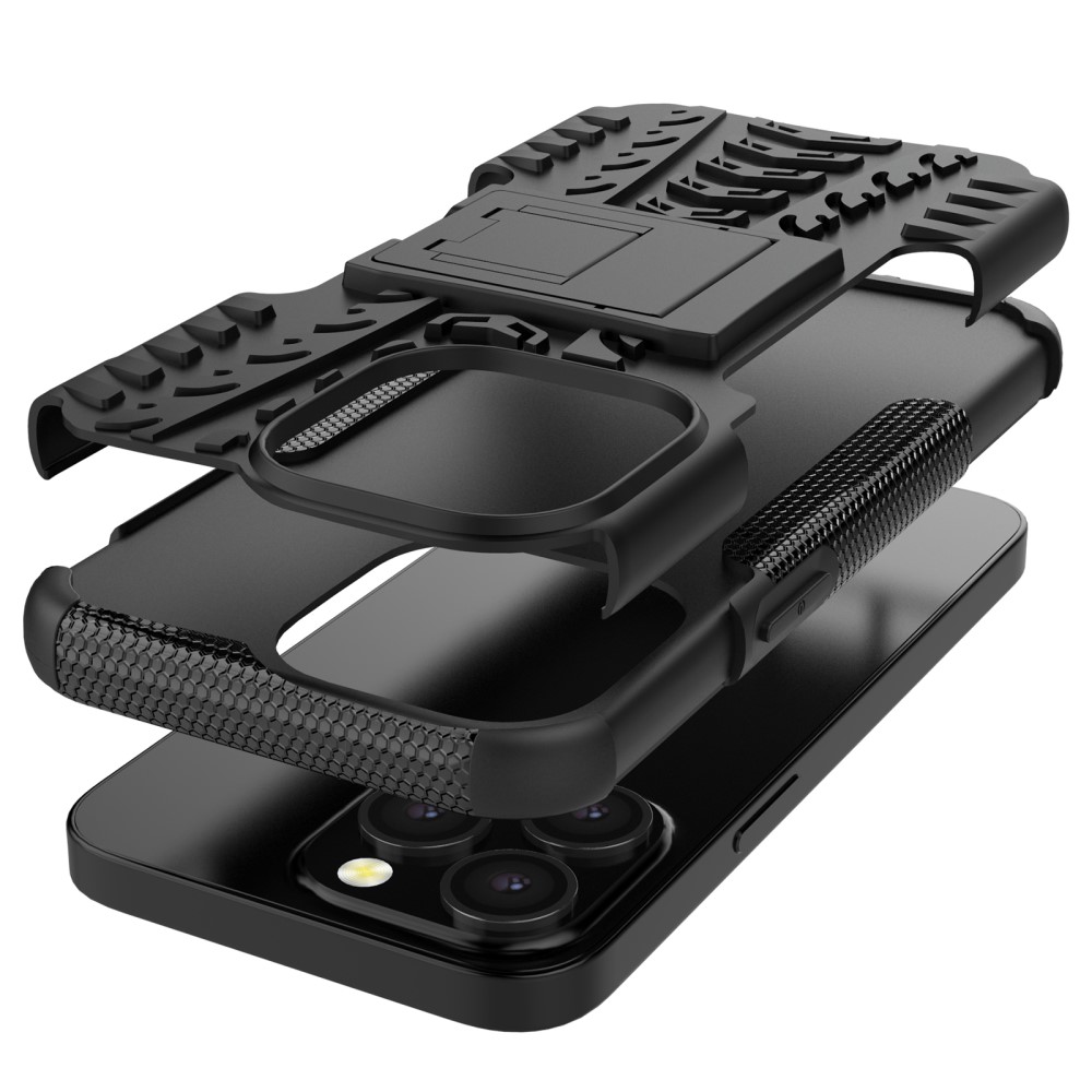  iPhone 13 Pro - Ultimata Stöttåliga Skalet med Stöd - Svart