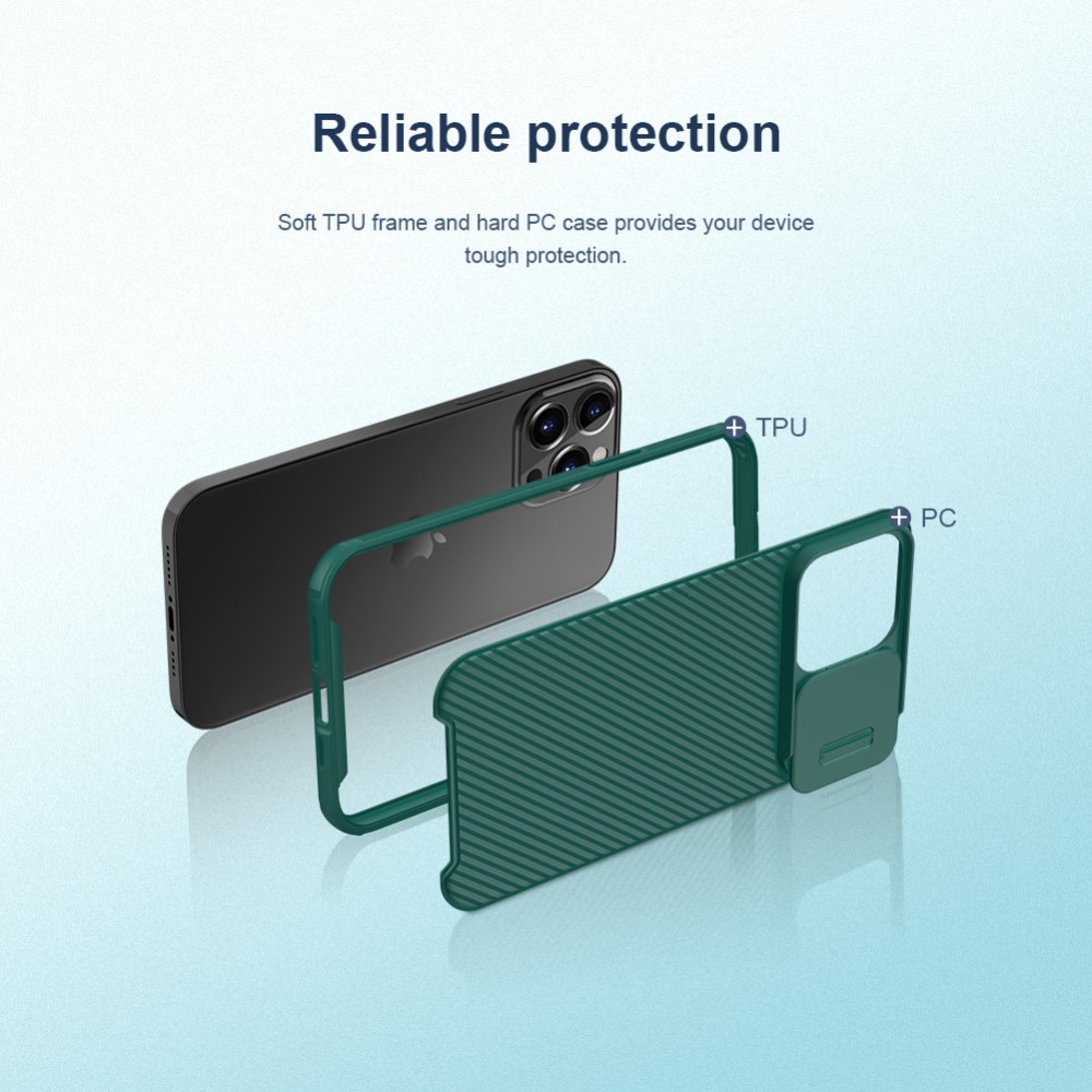 NILLKIN iPhone 13 Pro - NILLKIN CamShield Pro Mobilskal - Svart